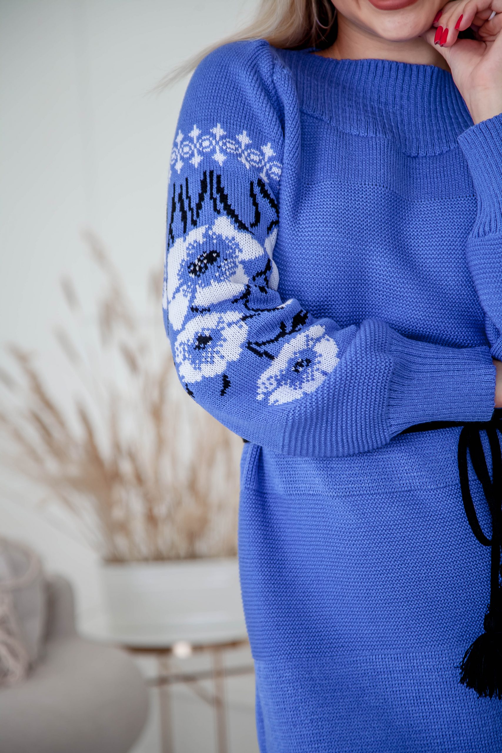 В’язана сукня Маки (блакитна)