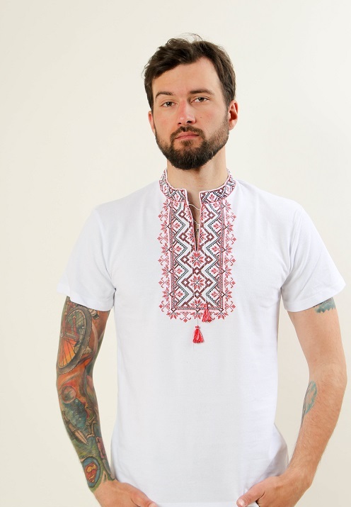 Футболка Зорепад (біло-червона)