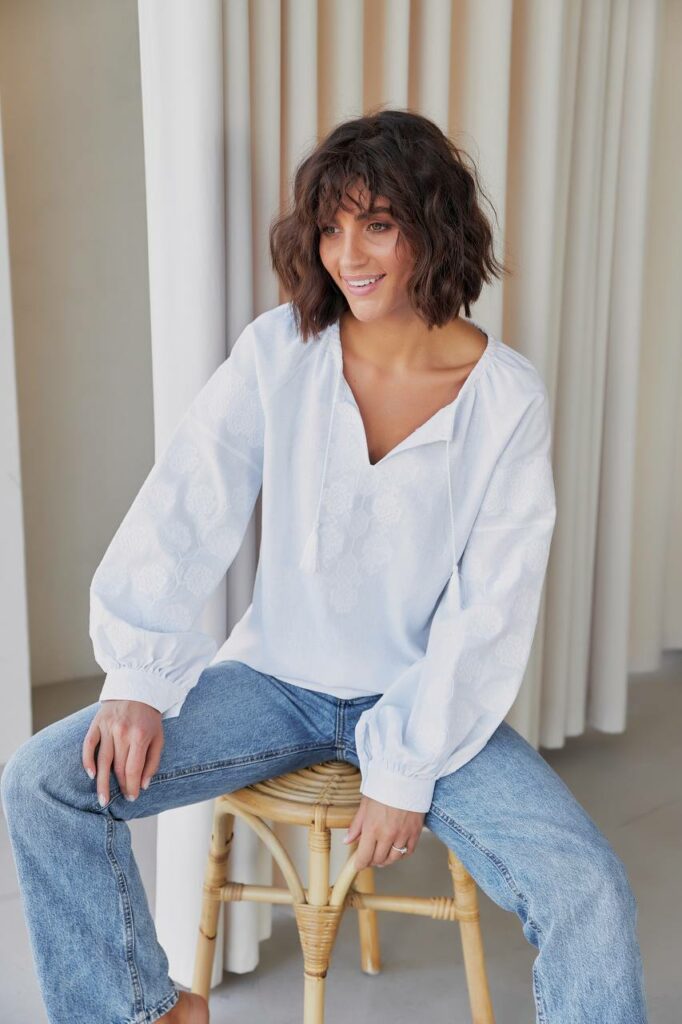 Жіноча вишиванка Бавовна (біла)