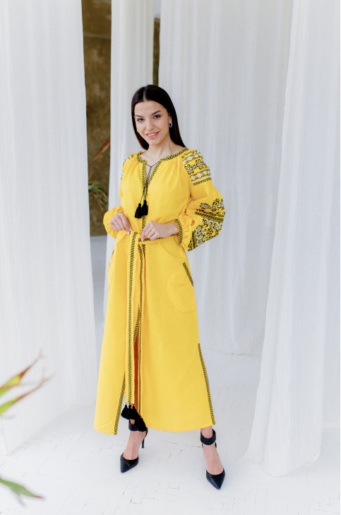 Жіноча сукня Злата (жовта)