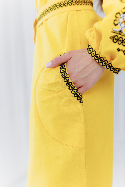 Жіноча сукня Злата (жовта) hover image