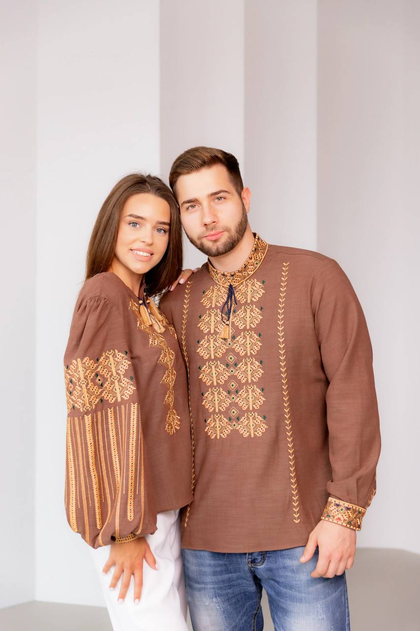 Парний комплект Залісся (коричневий)