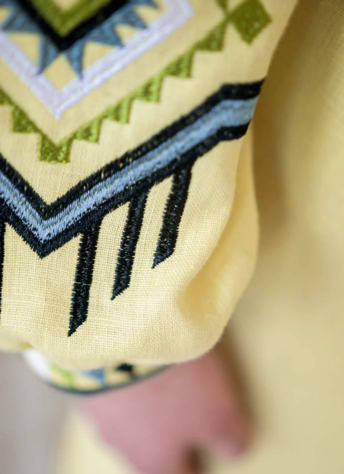 Жіноча вишита сукня Мавка (жовта)