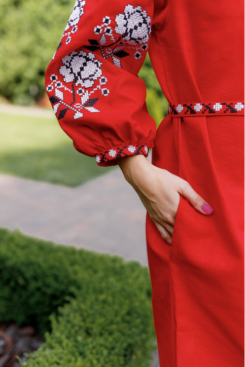 Сукня Цвіт троянди (червона) hover image