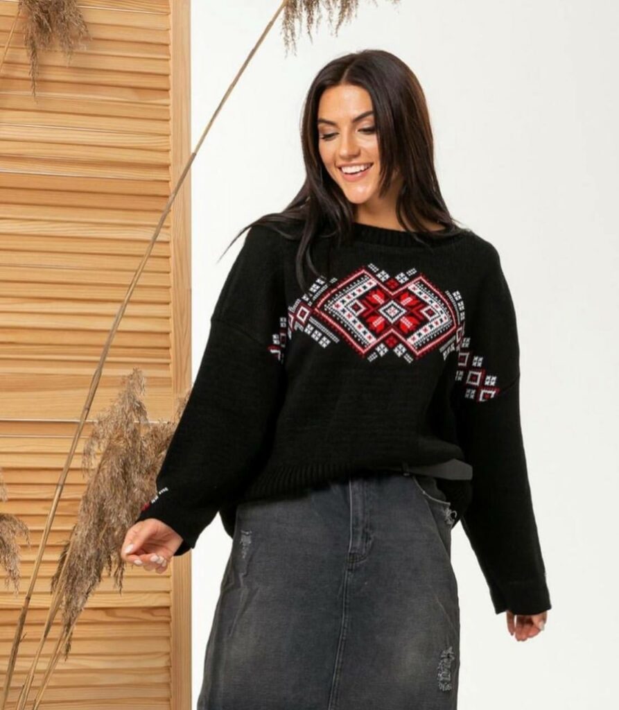 Джемпер Мрія (чорно-червоний)