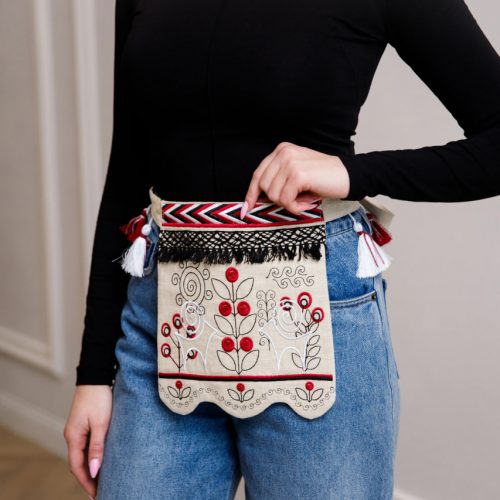 Вишита ладунка Баранчики (беж)