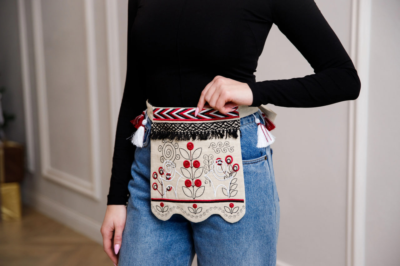 Вишита ладунка Баранчики (беж) hover image