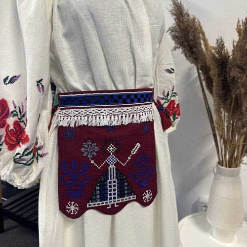 Вишита ладунка Берегиня (бордо)