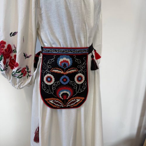 Вишита ладунка Дерево життя (чорна)