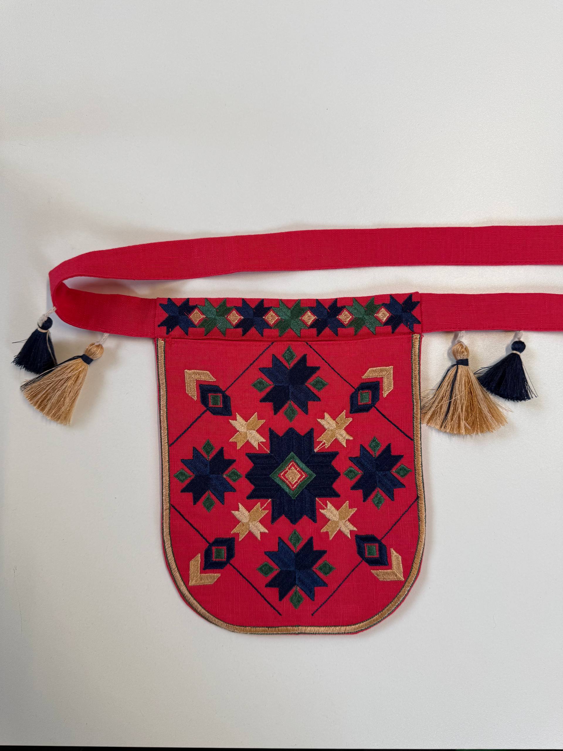 Вишита ладунка Зірка (корал) hover image