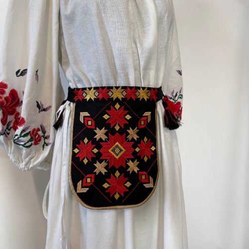 Вишита ладунка Зірка(чорна)