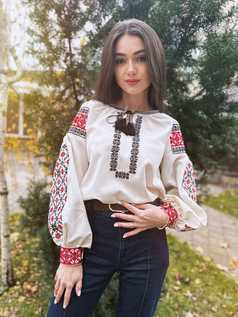 Жіноча вишита сорочка Світлиця (беж)