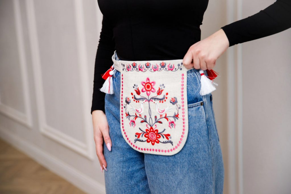 Вишита ладунка Соловейко (беж)