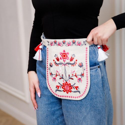 Вишита ладунка Соловейко (беж)