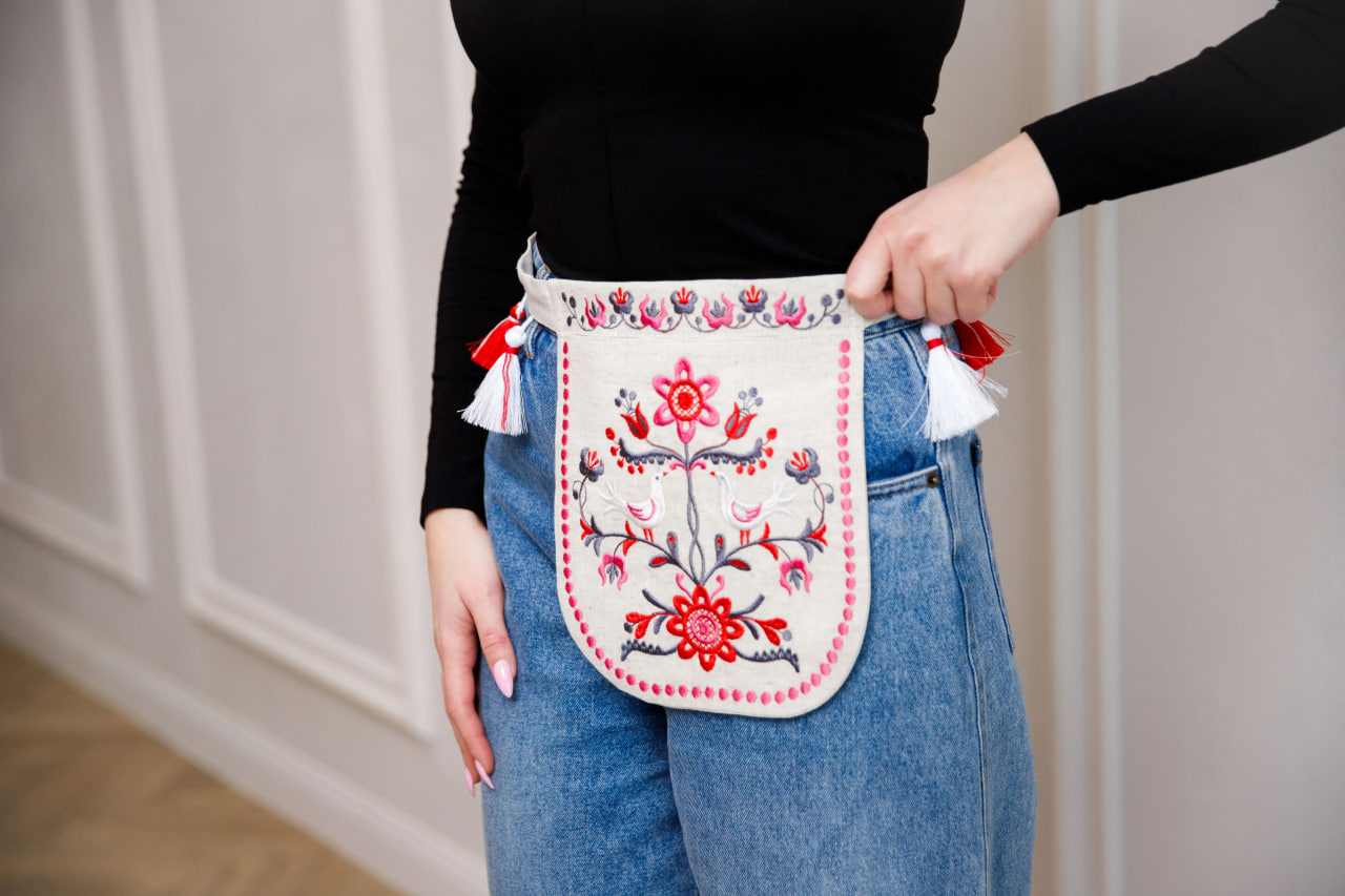 Вишита ладунка Соловейко (беж) hover image