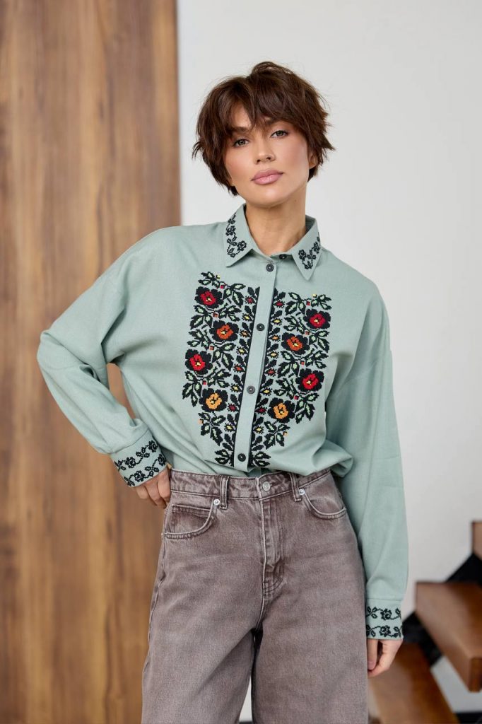 Жіноча вишиванка Трембіта (полин)