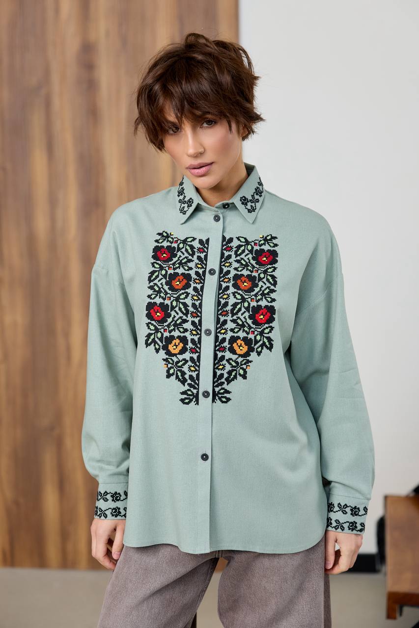 Жіноча вишиванка Трембіта (полин)