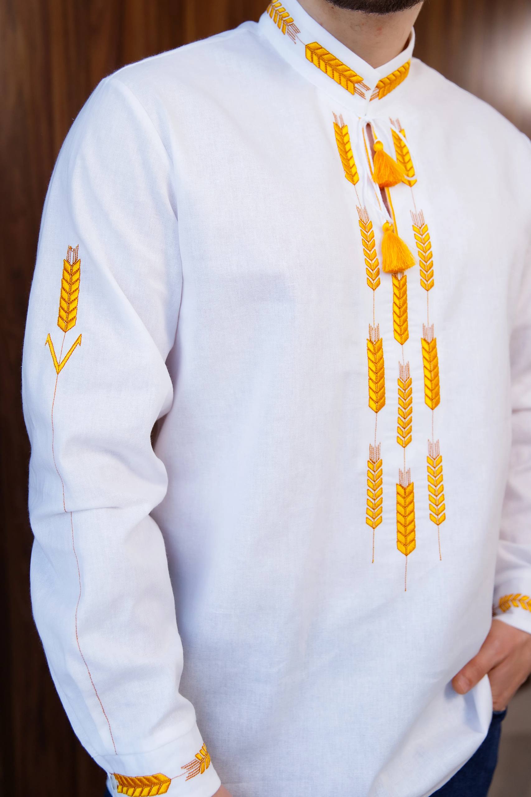 Парний комплект Золоті лани (білий)