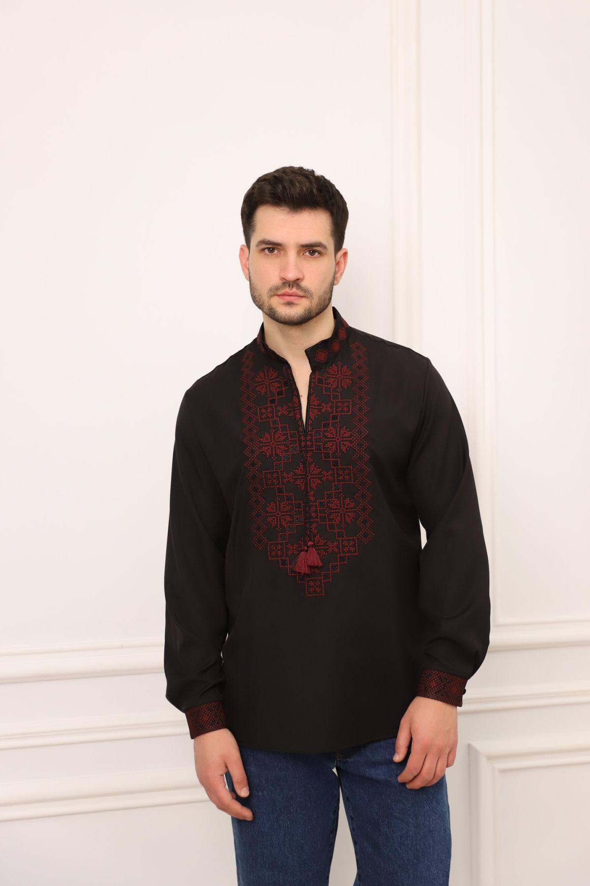 Парний комплект Яромири (чорний з вишневим)