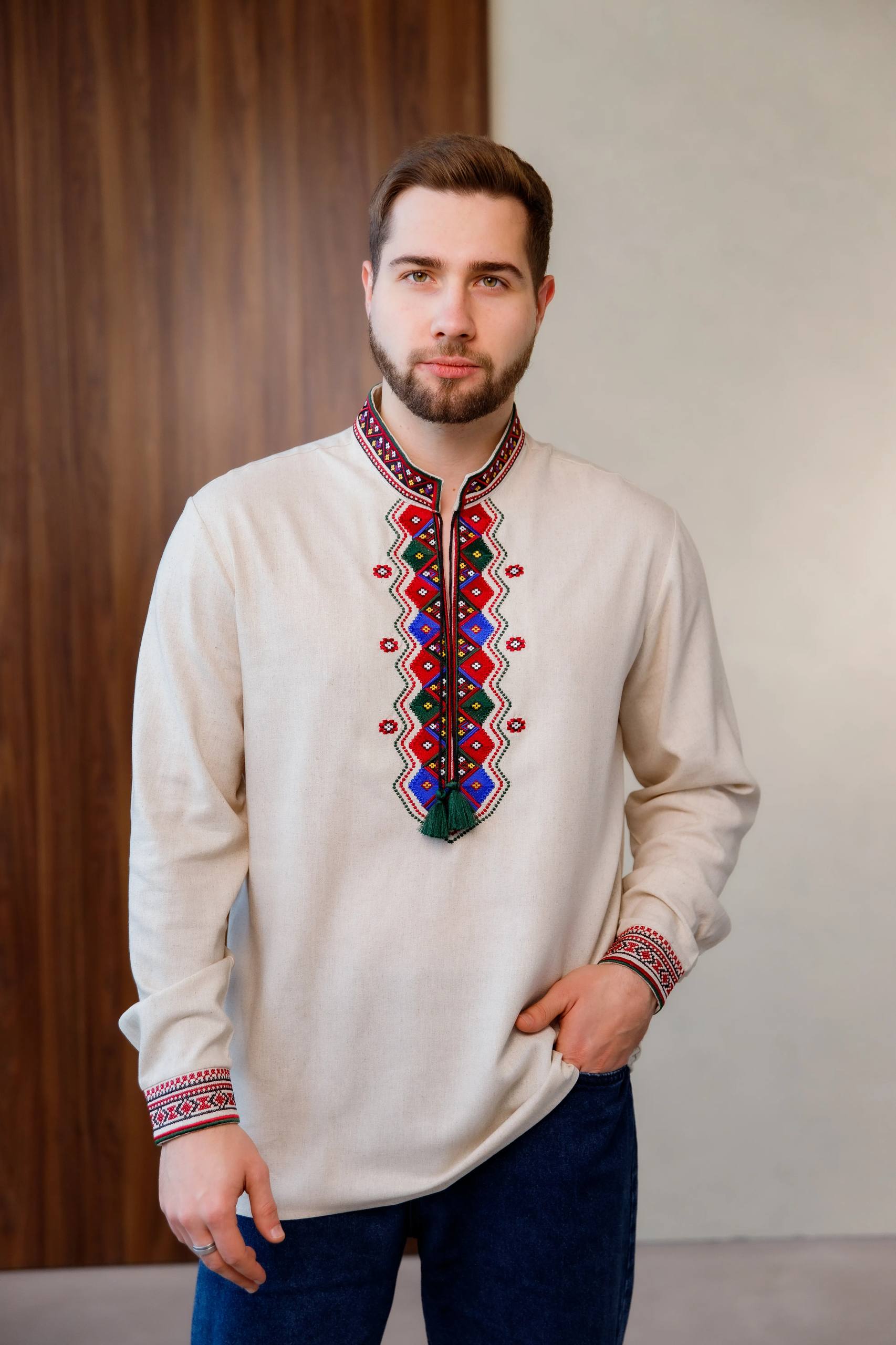 Чоловіча вишиванка Суверенітет (меланж)