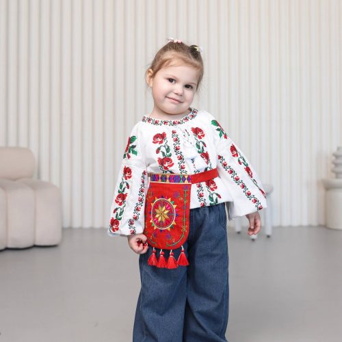 Вишита дитяча ладунка Осердя (червона)