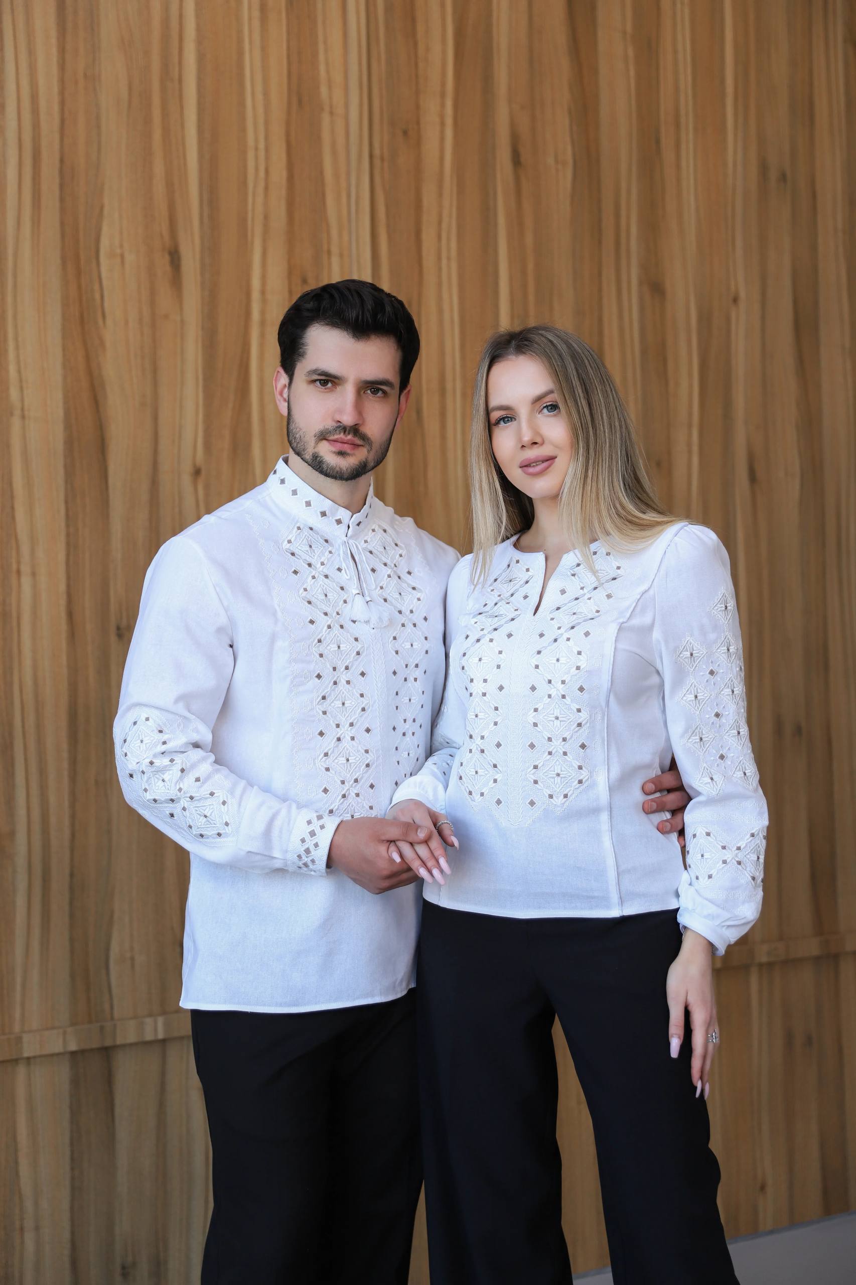 Парний комплект Горгани (білий по білому )